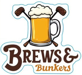 Brews & Bunkers Logo Sticker