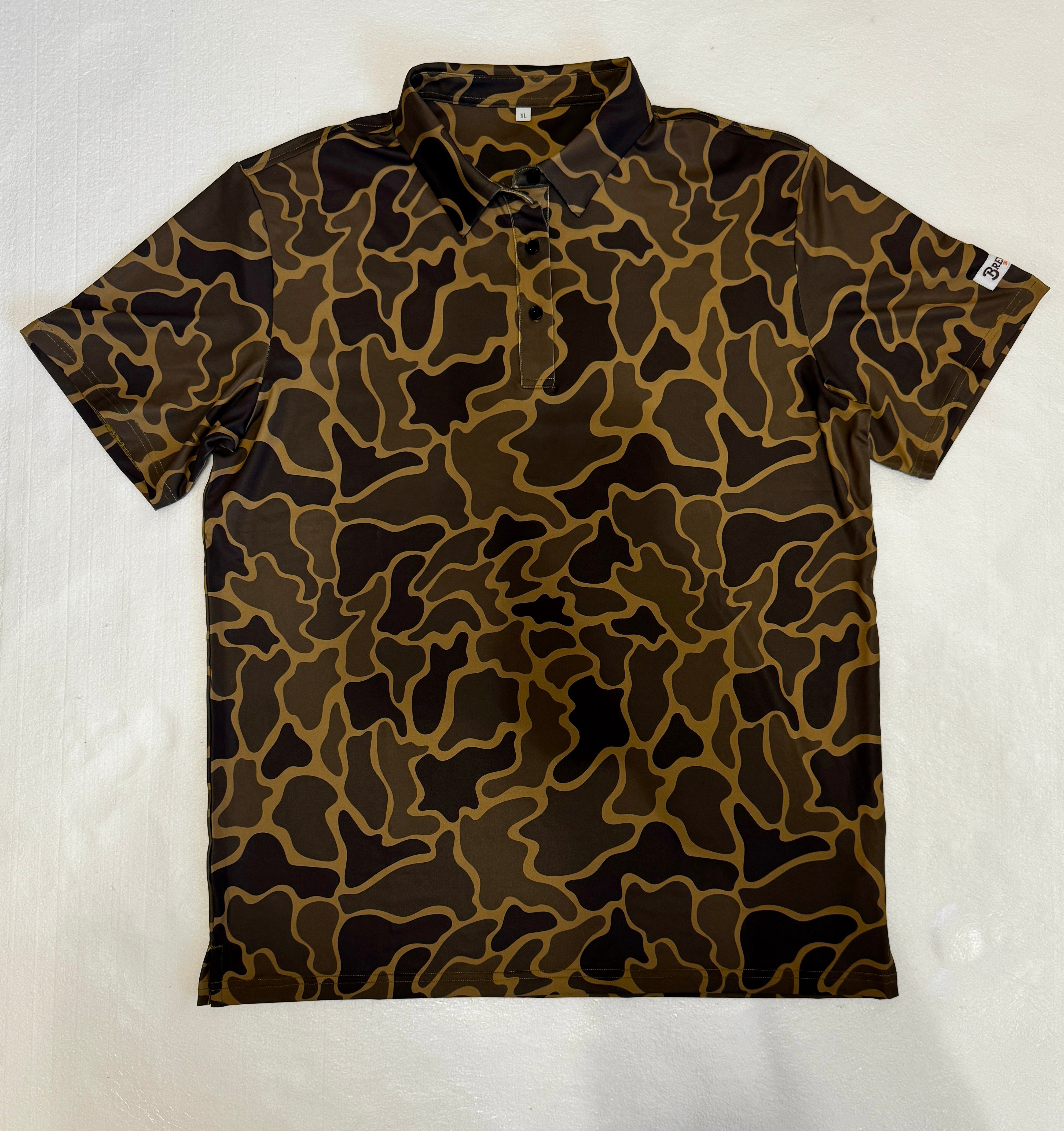 Newera■[Golf] SS Vertical Camo Polo T-shirt■送料込 Big-Tall-Digital-Heather-Camo-